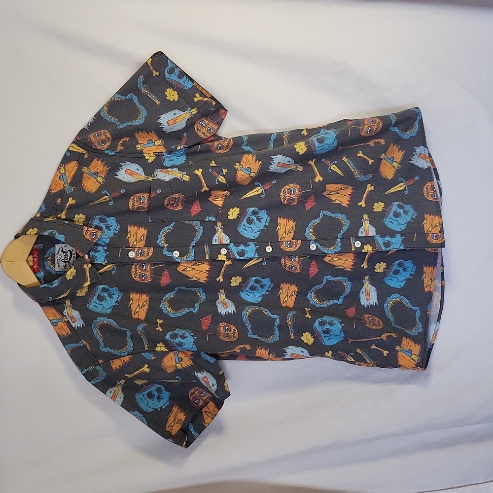 Colorful allover print Lost shirt Size M